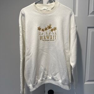 Vintage Hawaii Crewneck Sweatshirt Mens XL Wilson USA 90s Gold Stitching